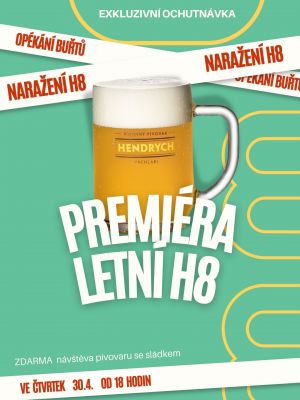 Premiérové naražení H8 v Pivovaru Hendrych 